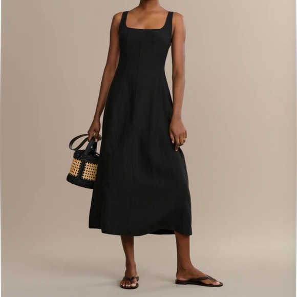 Jenni Kayne Dresses & Skirts - NWT Jenni Kayne Kinney Dress – Black Washed Linen – Size Small